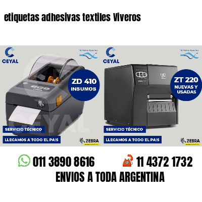 etiquetas adhesivas textiles Viveros