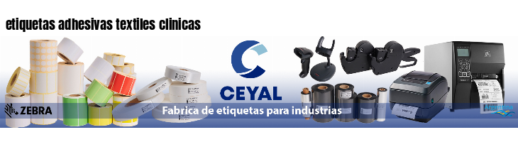 etiquetas adhesivas textiles clinicas