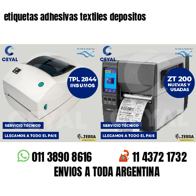 etiquetas adhesivas textiles depositos
