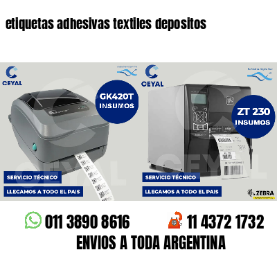 etiquetas adhesivas textiles depositos