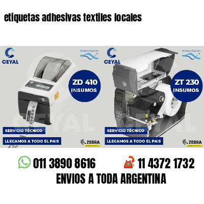 etiquetas adhesivas textiles locales