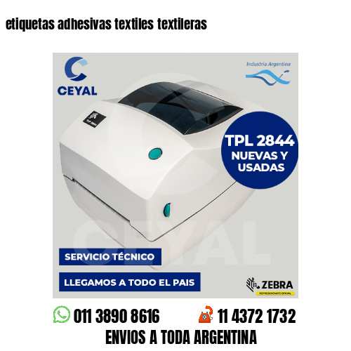 etiquetas adhesivas textiles textileras