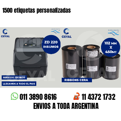 1500 etiquetas personalizadas