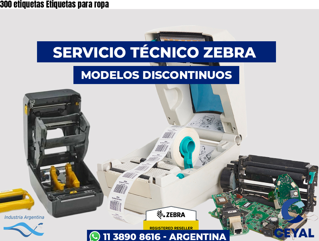 300 etiquetas Etiquetas para ropa