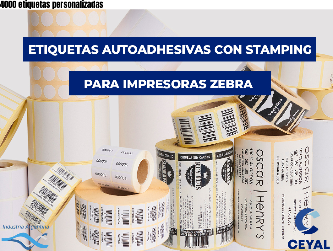 4000 etiquetas personalizadas