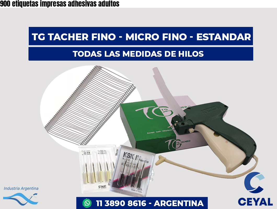 900 etiquetas impresas adhesivas adultos
