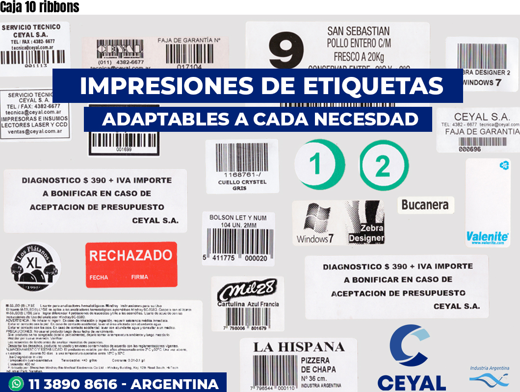 Caja 10 ribbons