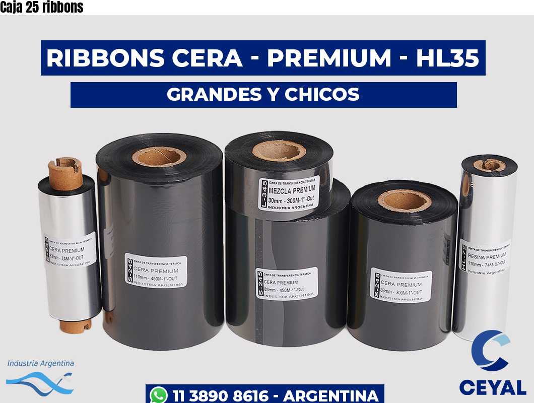 Caja 25 ribbons