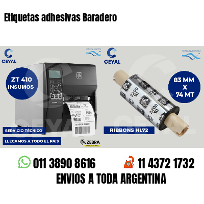 Etiquetas adhesivas Baradero