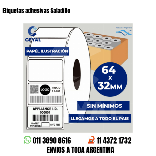 Etiquetas adhesivas Saladillo