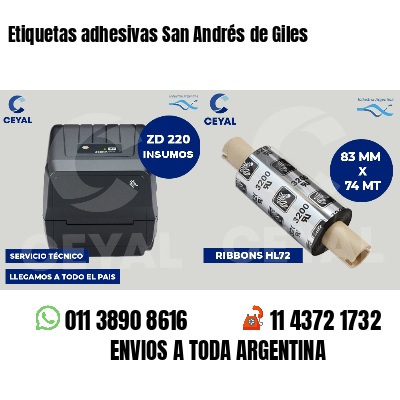 Etiquetas adhesivas San Andrés de Giles
