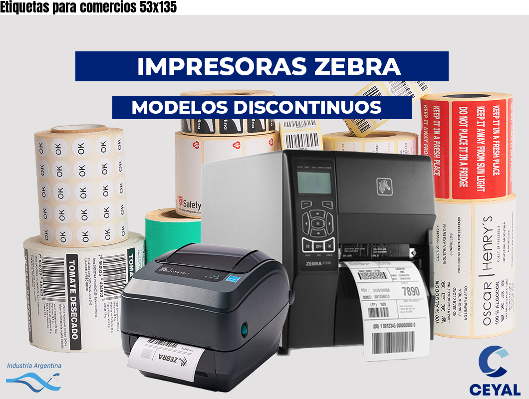 Etiquetas para comercios 53x135