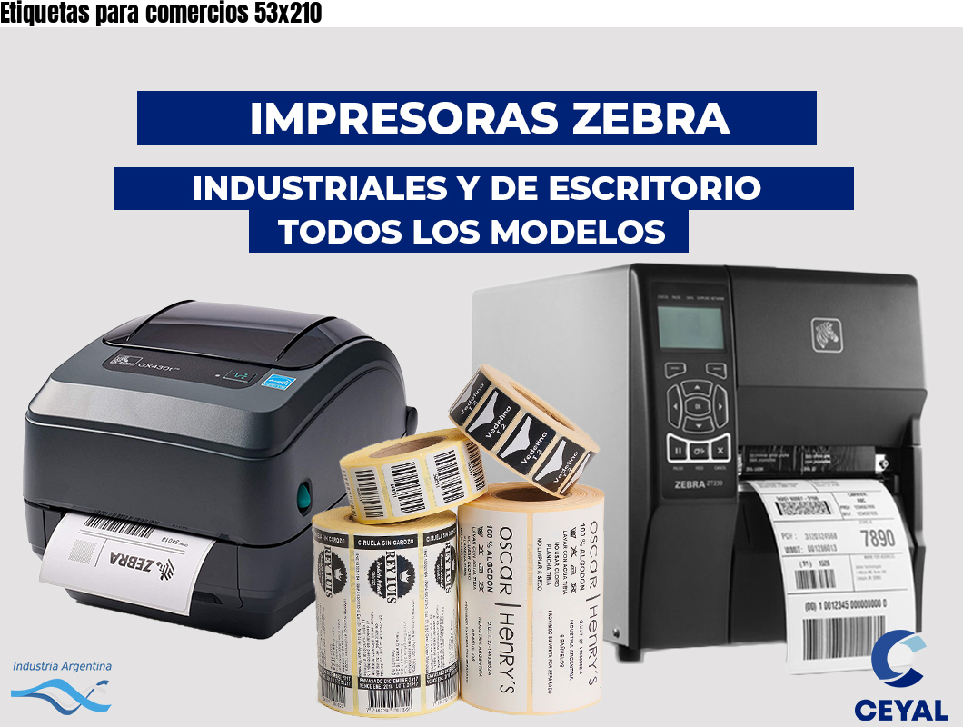 Etiquetas para comercios 53x210