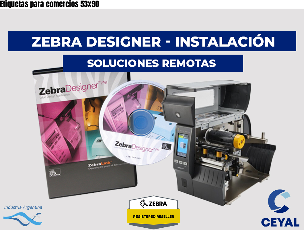 Etiquetas para comercios 53x90