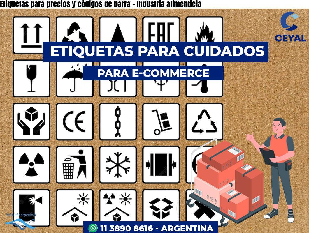 Etiquetas para precios y códigos de barra – Industria alimenticia