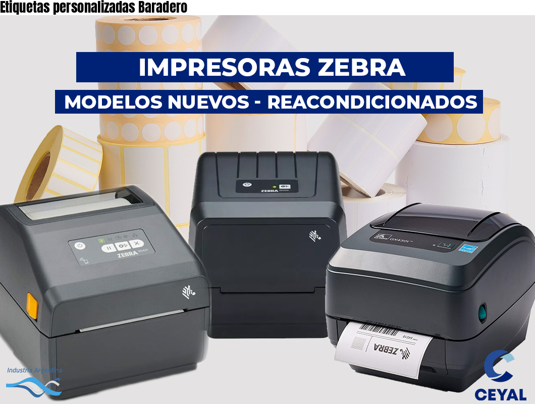 Etiquetas personalizadas Baradero