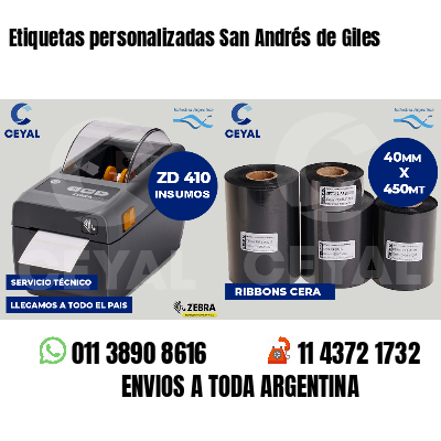 Etiquetas personalizadas San Andrés de Giles