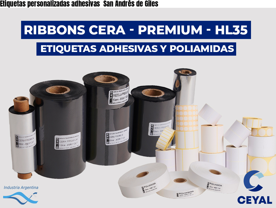 Etiquetas personalizadas adhesivas  San Andrés de Giles