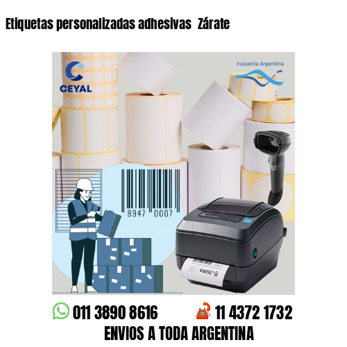 Etiquetas personalizadas adhesivas  Zárate