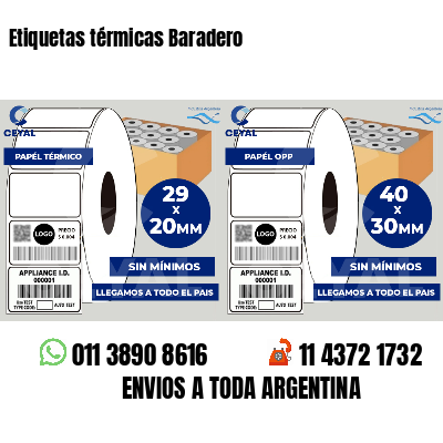 Etiquetas térmicas Baradero