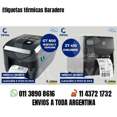 Etiquetas térmicas Baradero