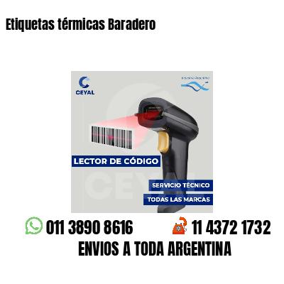 Etiquetas térmicas Baradero