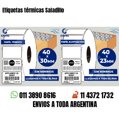 Etiquetas térmicas Saladillo