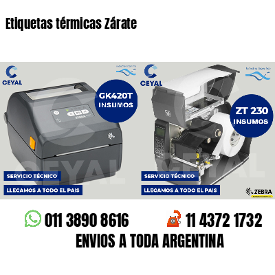 Etiquetas térmicas Zárate