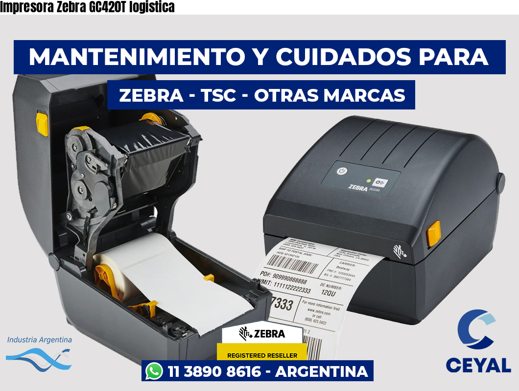 Impresora Zebra GC420T logistica