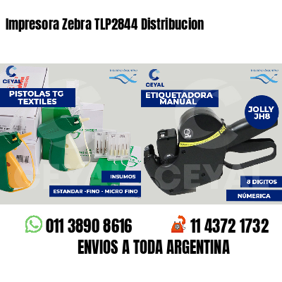 Impresora Zebra TLP2844 Distribucion