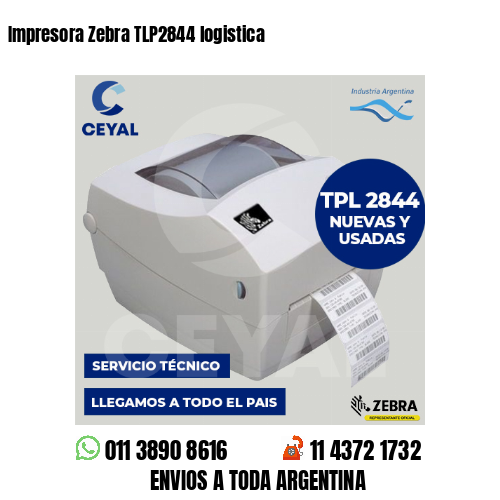 Impresora Zebra TLP2844 logistica