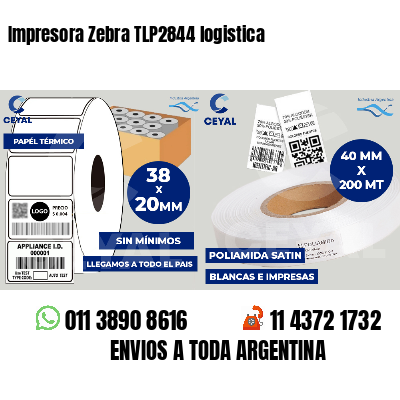 Impresora Zebra TLP2844 logistica