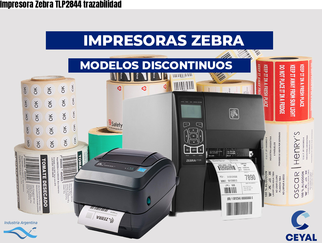 Impresora Zebra TLP2844 trazabilidad