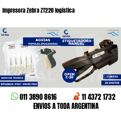 Impresora Zebra ZT220 logistica
