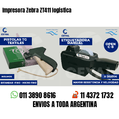 Impresora Zebra ZT411 logistica