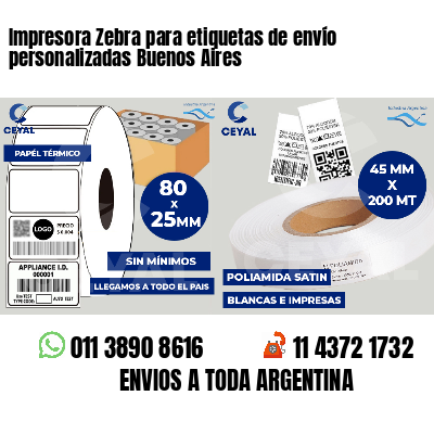 Impresora Zebra para etiquetas de envío personalizadas Buenos Aires