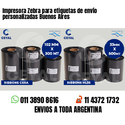 Impresora Zebra para etiquetas de envío personalizadas Buenos Aires