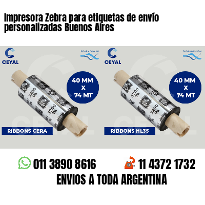 Impresora Zebra para etiquetas de envío personalizadas Buenos Aires