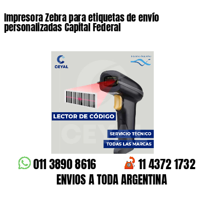 Impresora Zebra para etiquetas de envío personalizadas Capital Federal