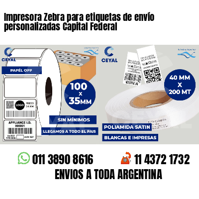 Impresora Zebra para etiquetas de envío personalizadas Capital Federal