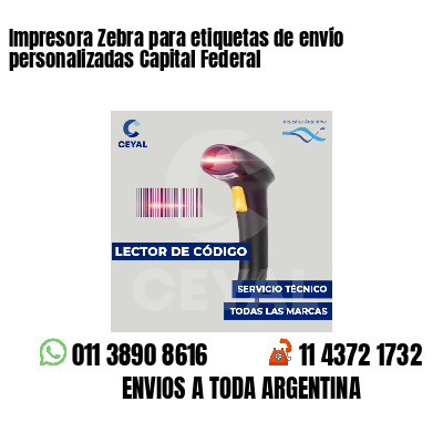 Impresora Zebra para etiquetas de envío personalizadas Capital Federal