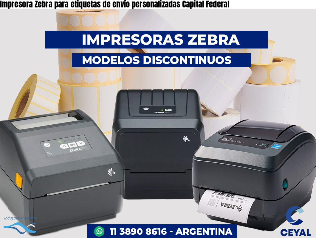 Impresora Zebra para etiquetas de envío personalizadas Capital Federal