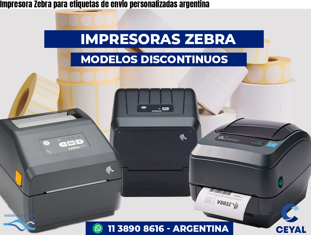 Impresora Zebra para etiquetas de envío personalizadas argentina