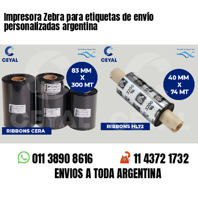 Impresora Zebra para etiquetas de envío personalizadas argentina