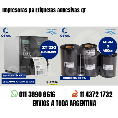 Impresoras pa Etiquetas adhesivas qr