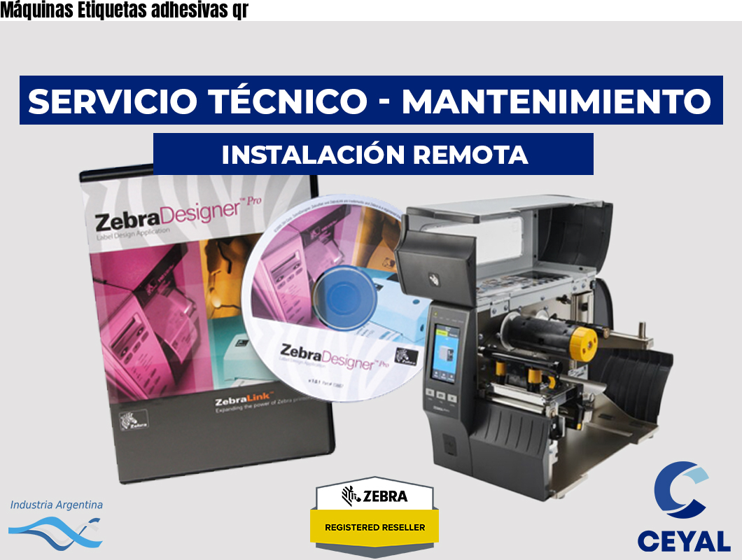 Máquinas Etiquetas adhesivas qr