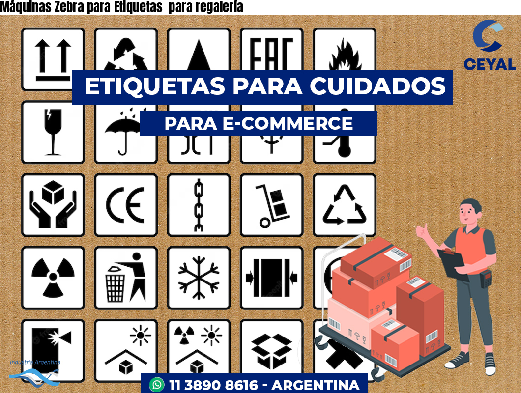 Máquinas Zebra para Etiquetas  para regalería