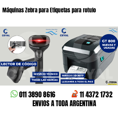Máquinas Zebra para Etiquetas para rotulo