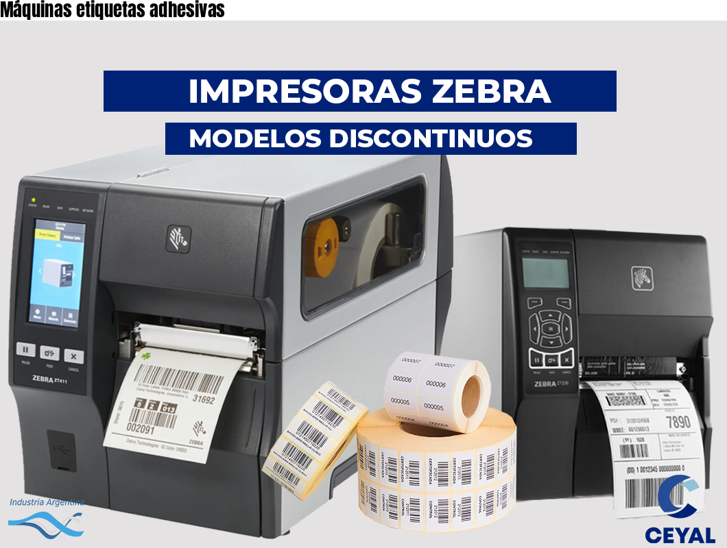 Máquinas etiquetas adhesivas
