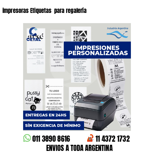impresoras Etiquetas para regalería